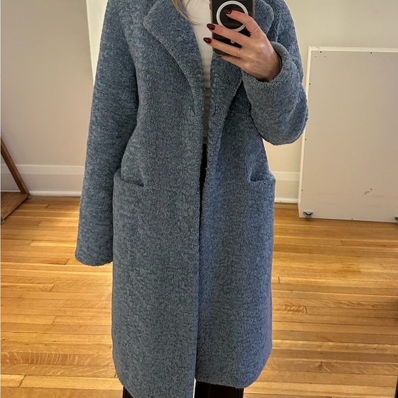 Cozy Sherpa blue coat - Picture 4 of 5